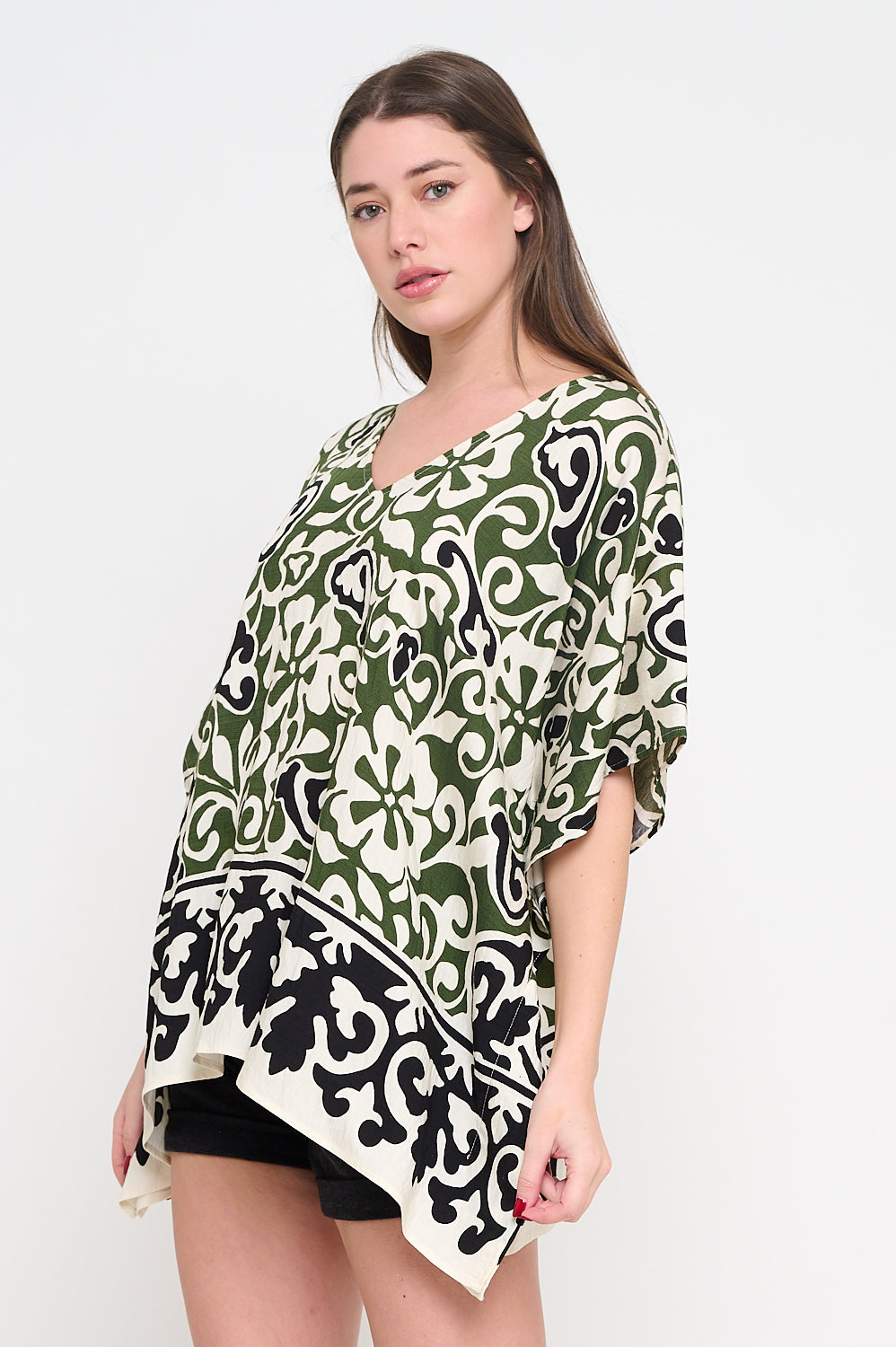 Olive Scroll Tunic Top