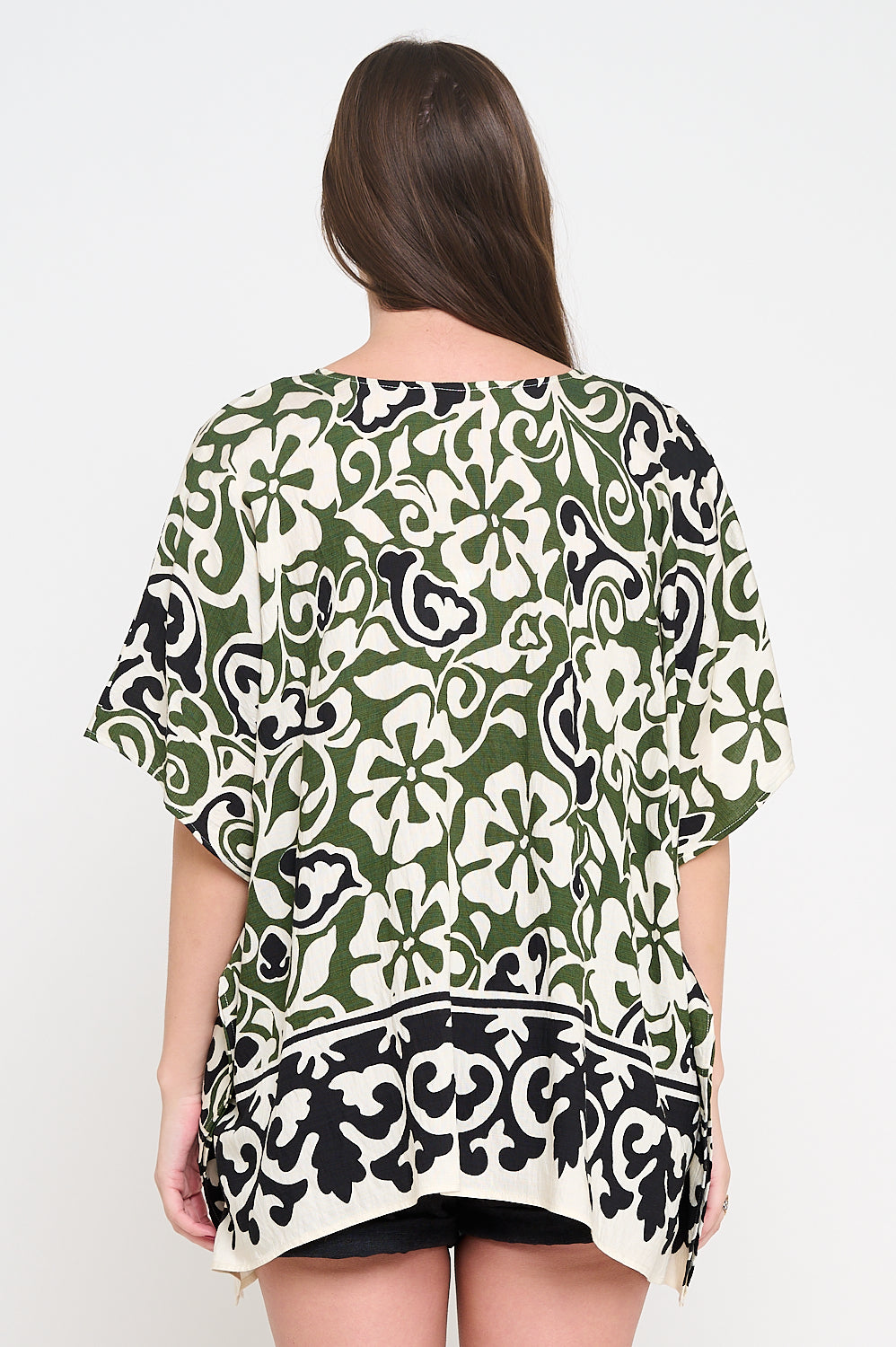 Olive Scroll Tunic Top
