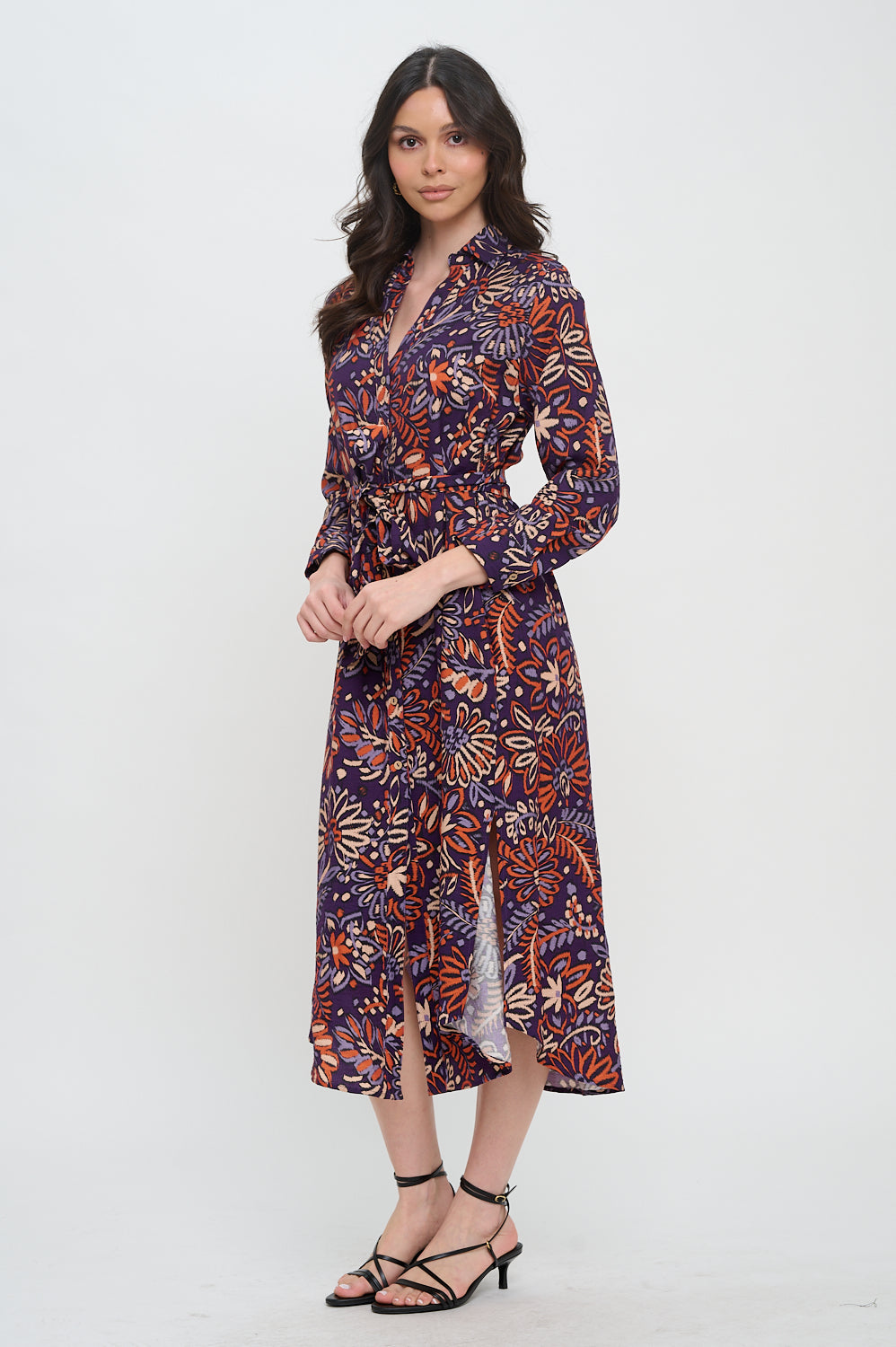 Twilight Ikat Shirt Dress