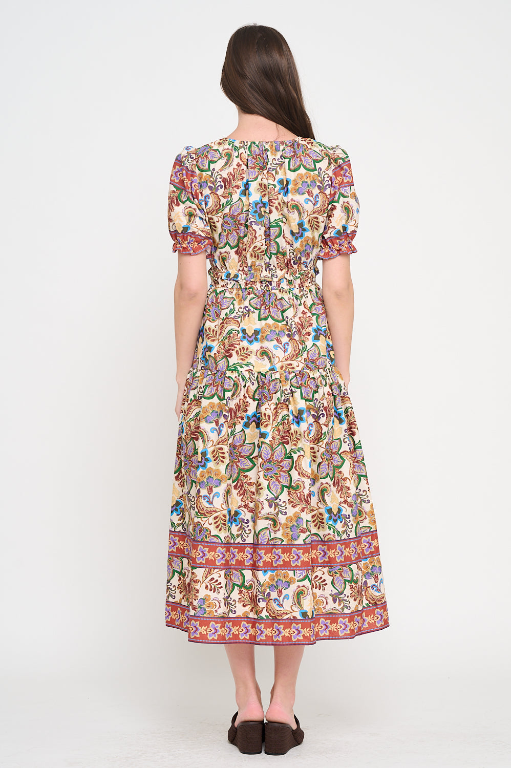 Regal Tapestry Maxi Dress