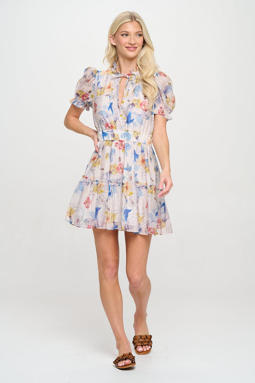 Petal Reverie Dress, Petal Reverie, women's dress, resortwear style, feminine boutique style by Meet Me in Santorini