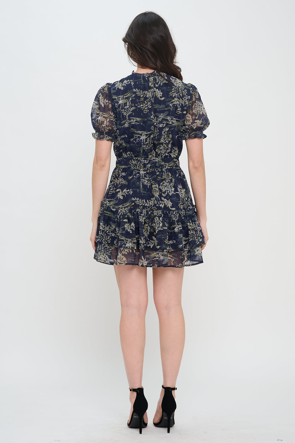 Winter Odyssey Puff Sleeve Dress