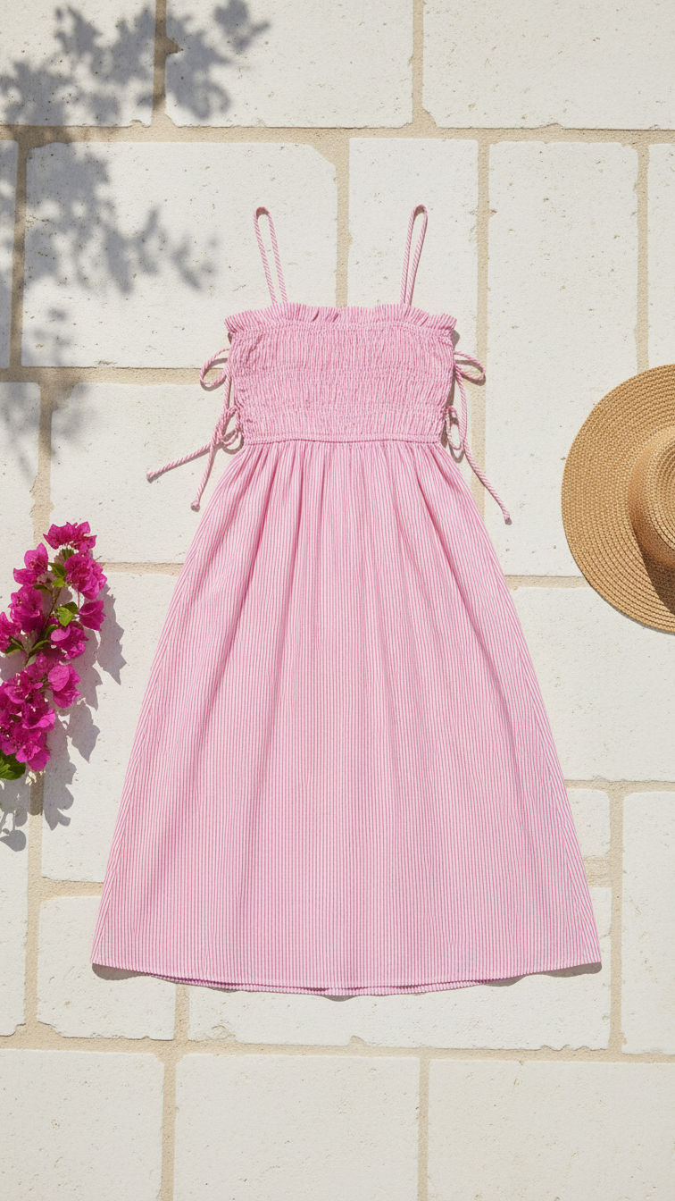 Berry Burst Stripe Maxi Dress