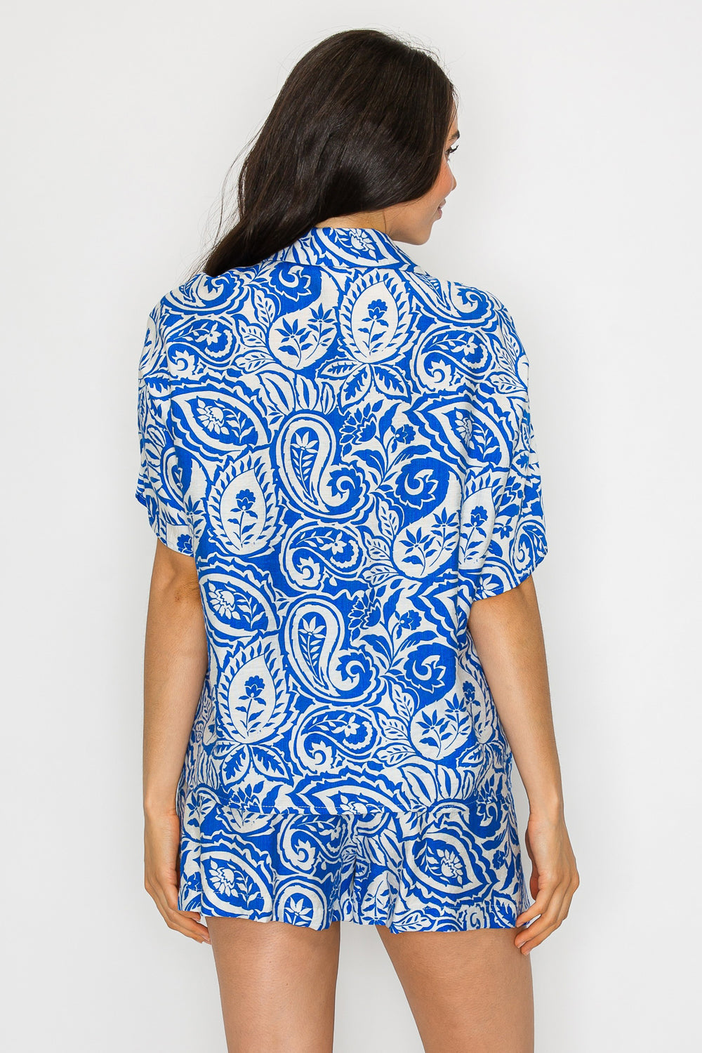 Athena Blue Paisley Set