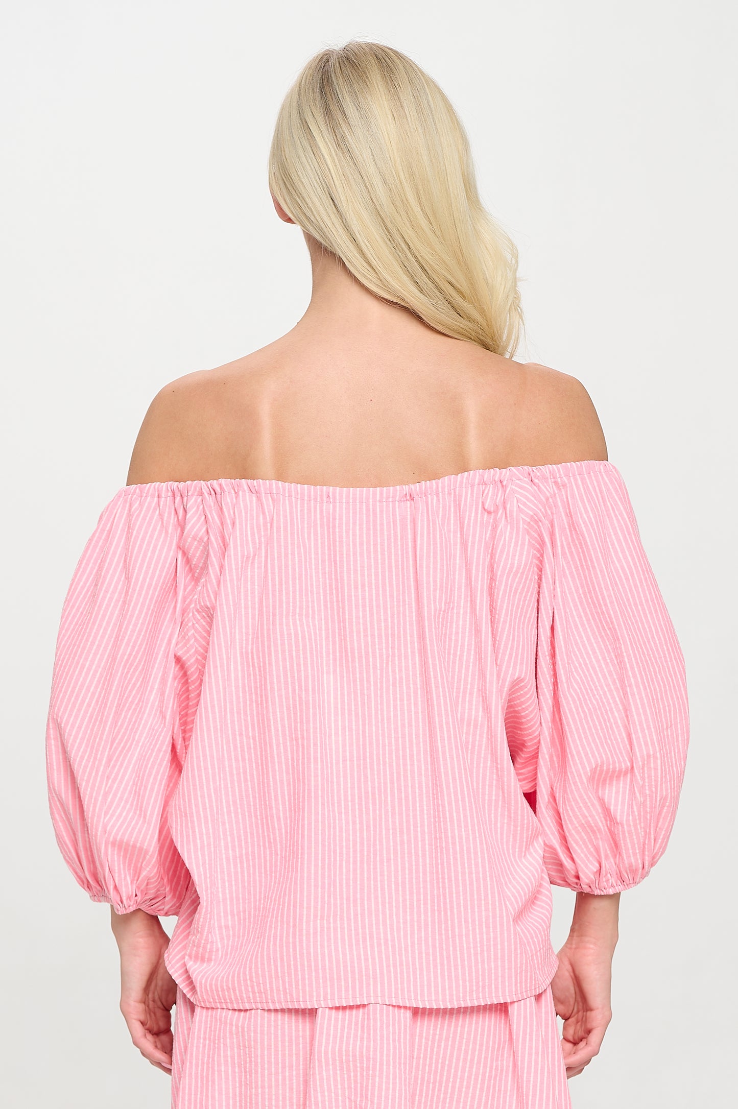 Coral Stripe Set