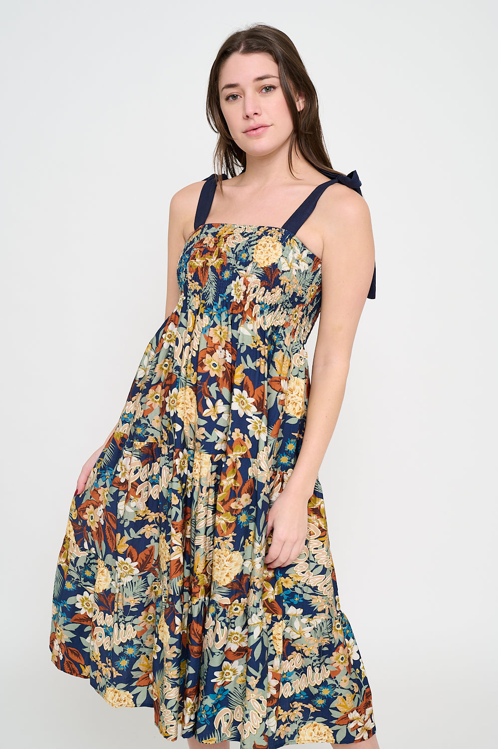 Paralia Nights Smock Midi Dress