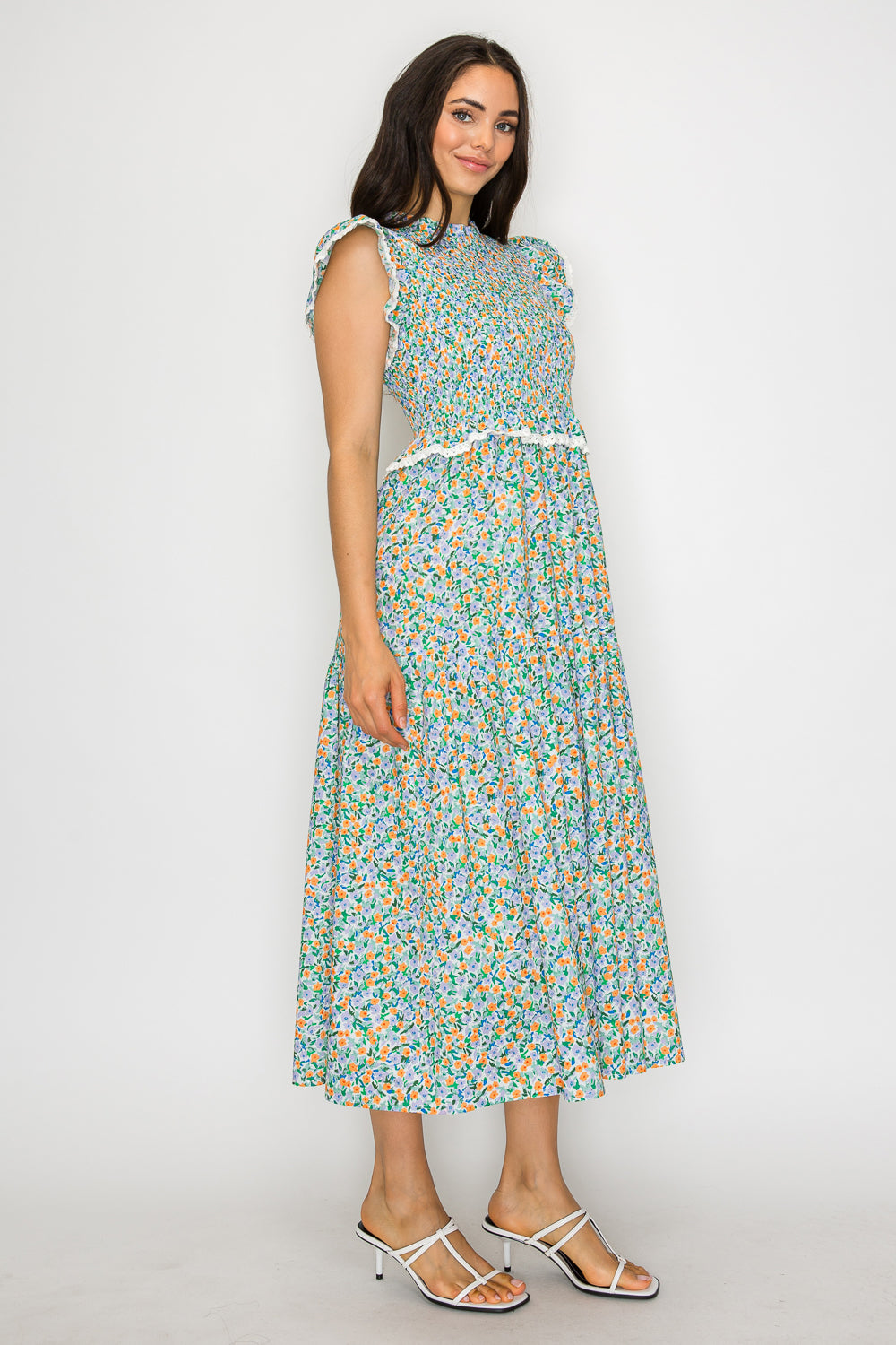 Citrus Garden Maxi Dress