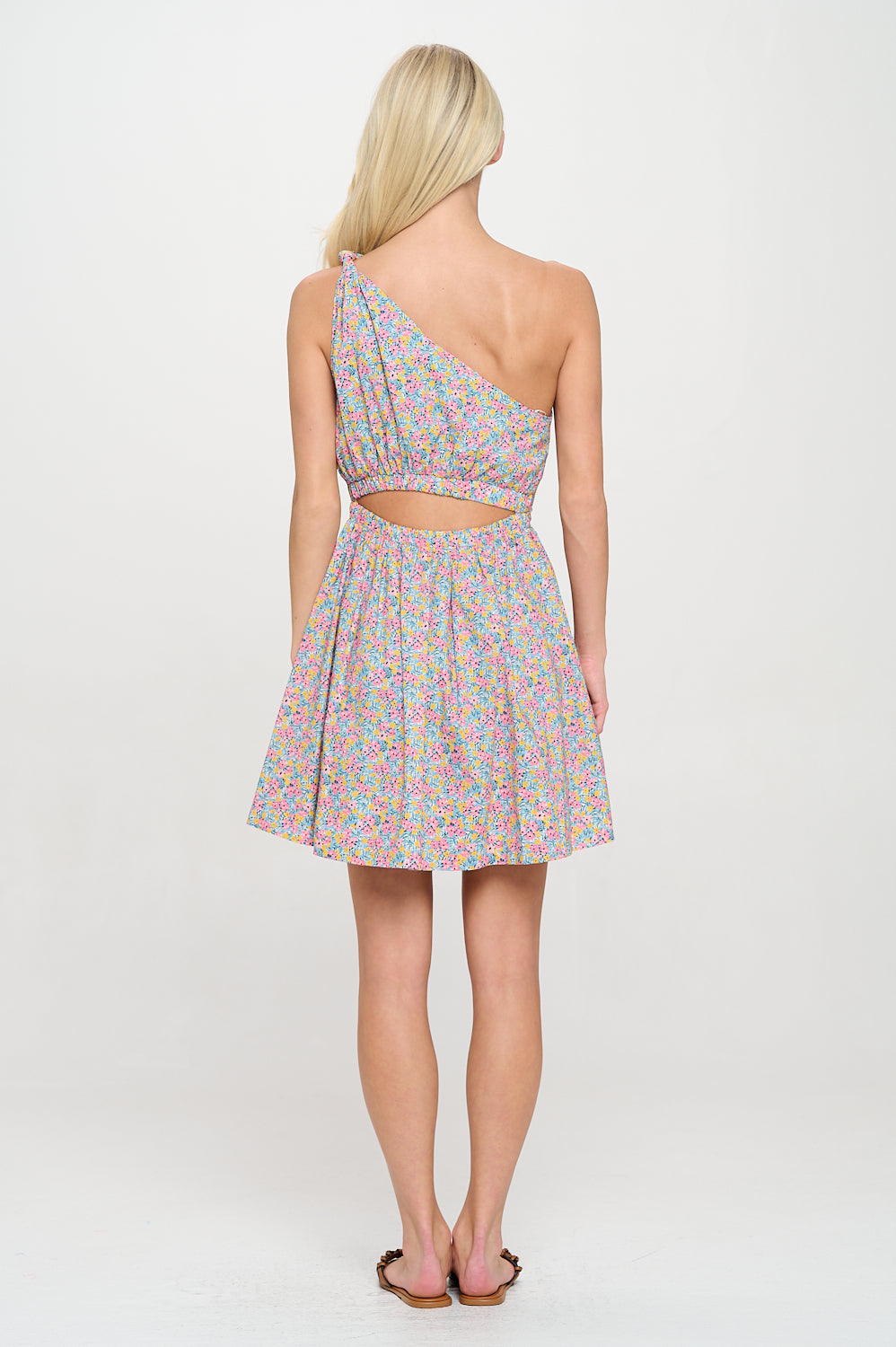 Mykonos Meadow One Shoulder Dress