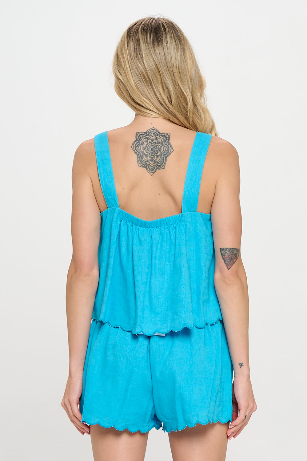Aegean Sky Scalloped Detailed Set