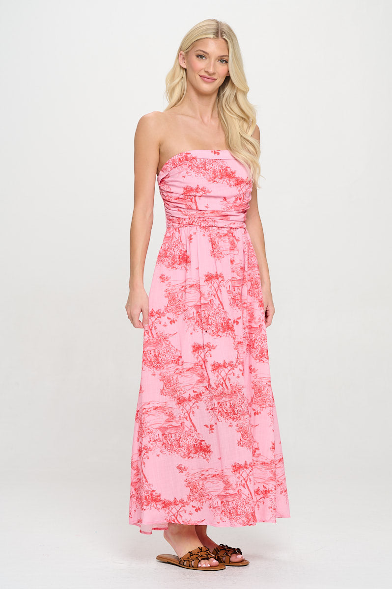 Sunset Cottage Tube Maxi Dress
