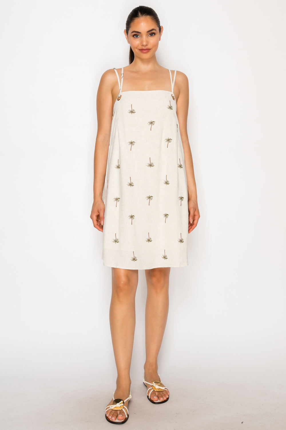 Drifting Palms Mini Dress