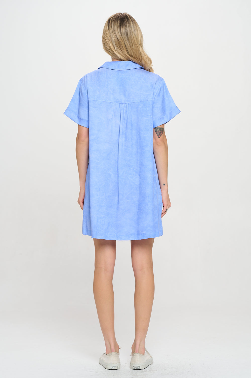 Aegean Waves Shirt Dress