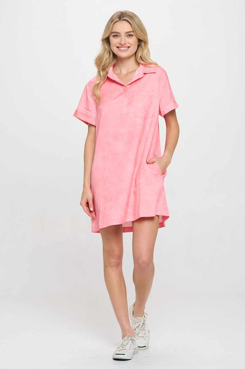 Coral Sands Shirt Dress