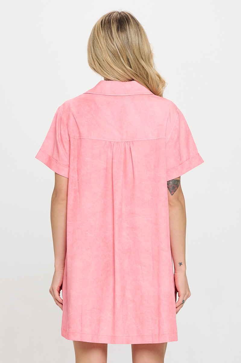 Coral Sands Shirt Dress