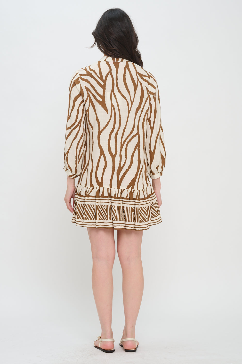 Sienna Woodlands Long Sleeve Short Dress