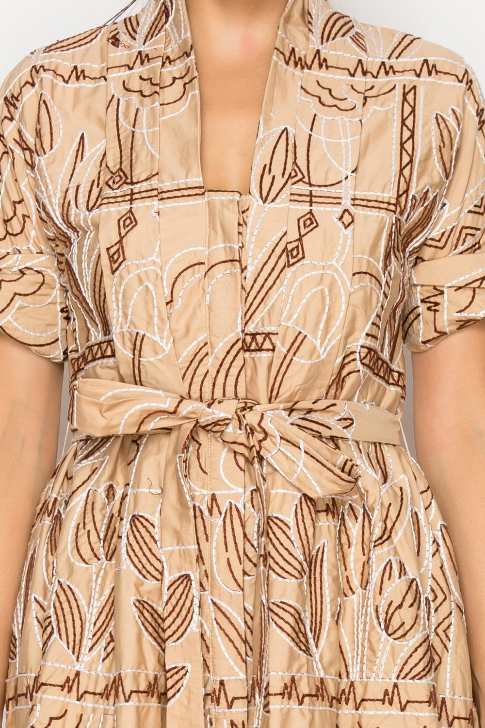 Myra Stitch Shirt Midi Dress