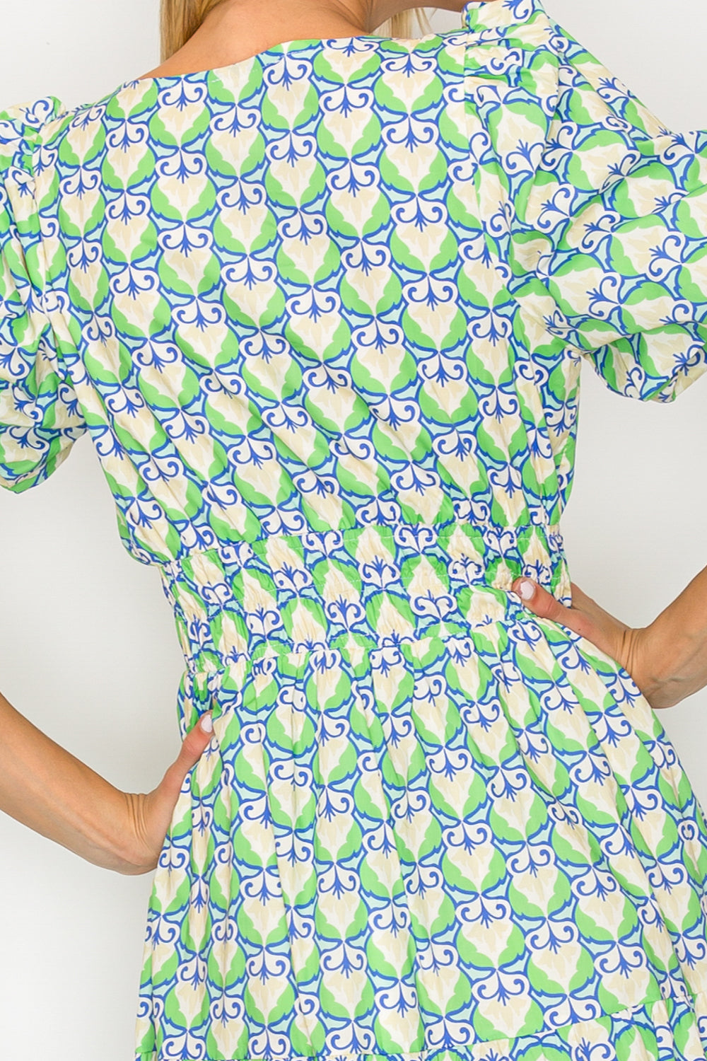 Hellenic Petals Maxi Dress