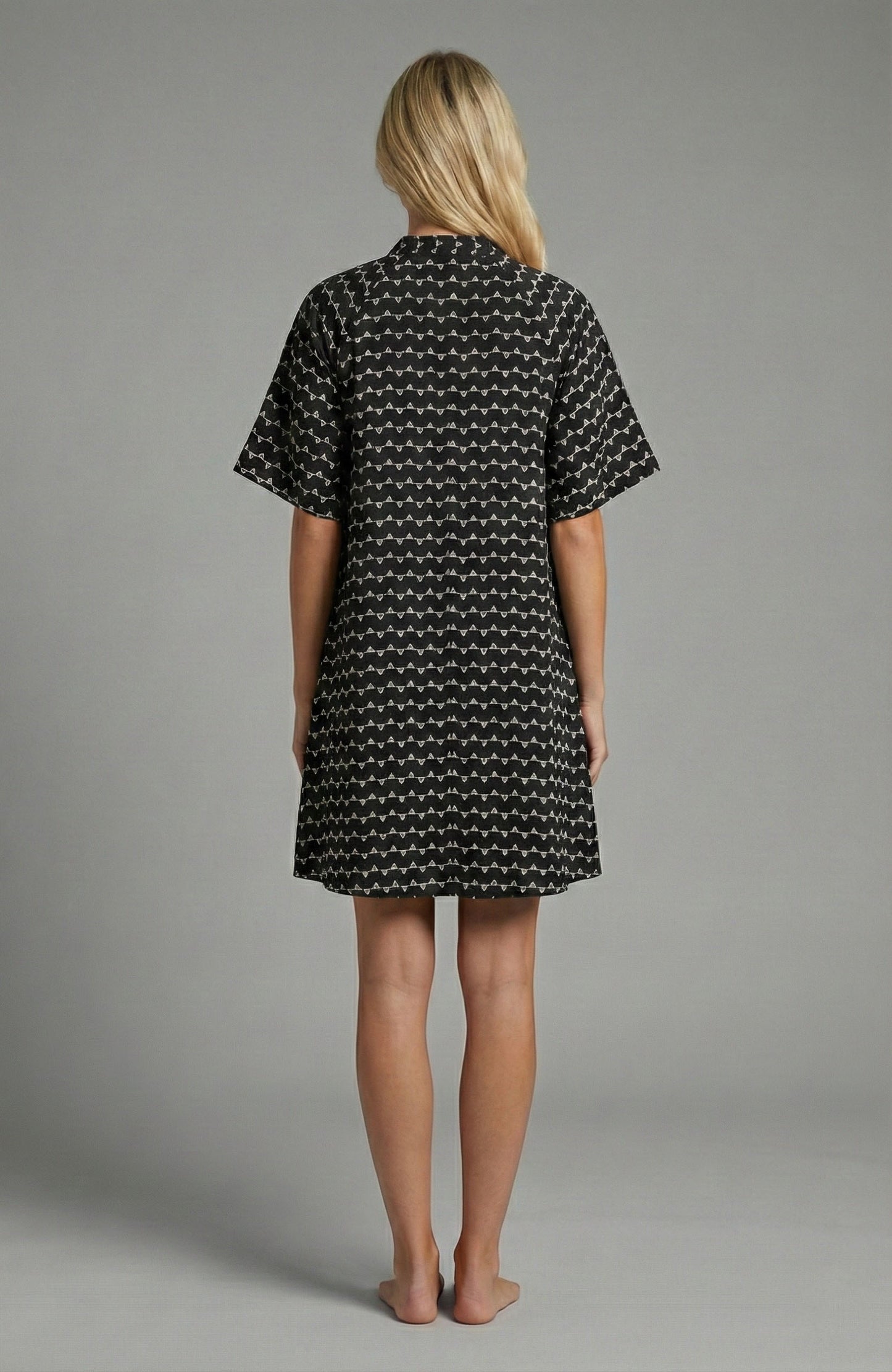 Stitch Muse Geometric Shift Mini Dress