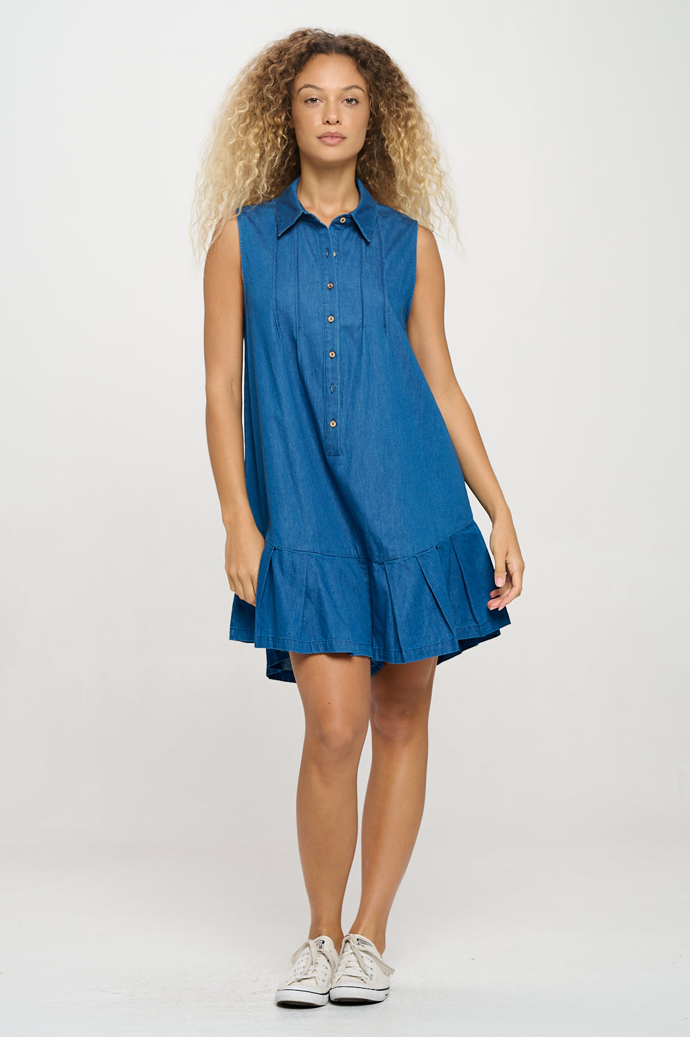 Azure Chambray Romper