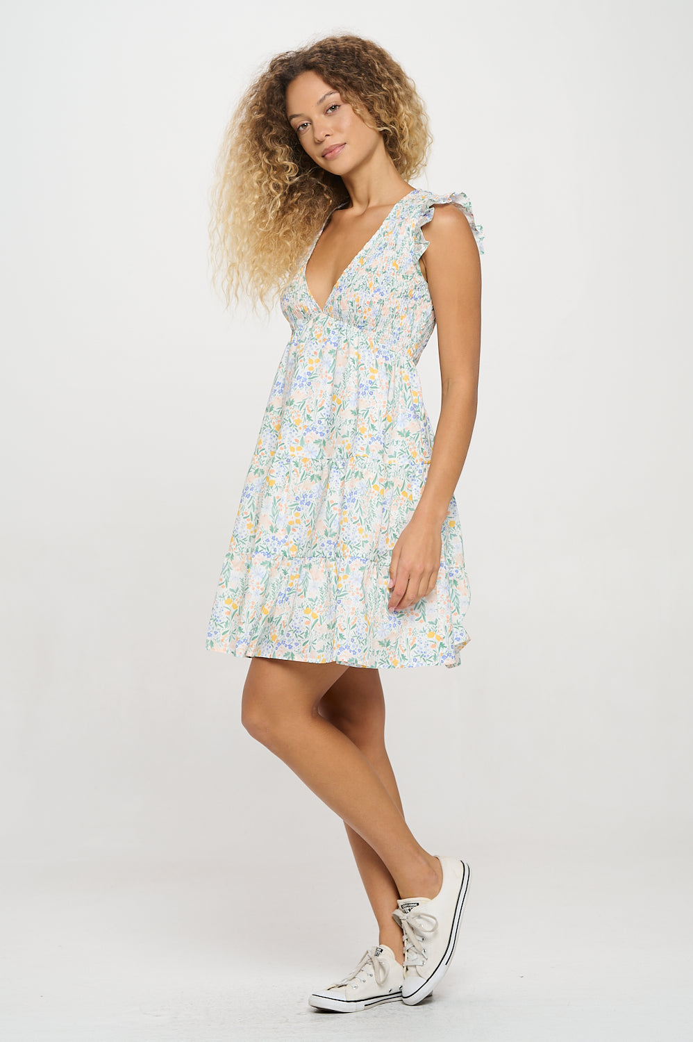 Flower Oasis Short Dress
