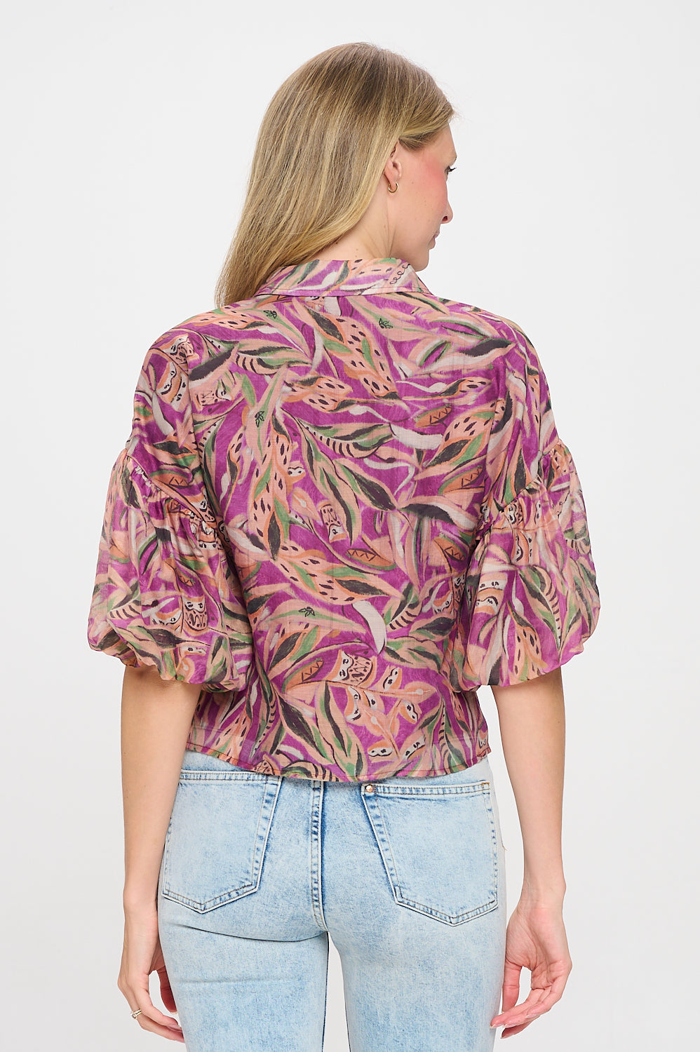 Autumn Leaves Mauve Maya Top