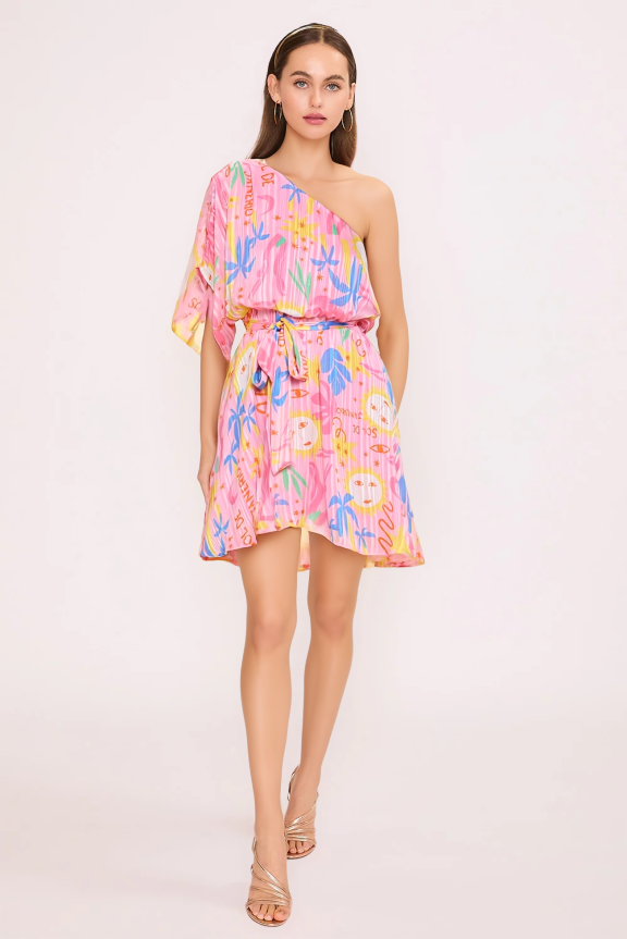 Soleil Pink Island Hopper Dress