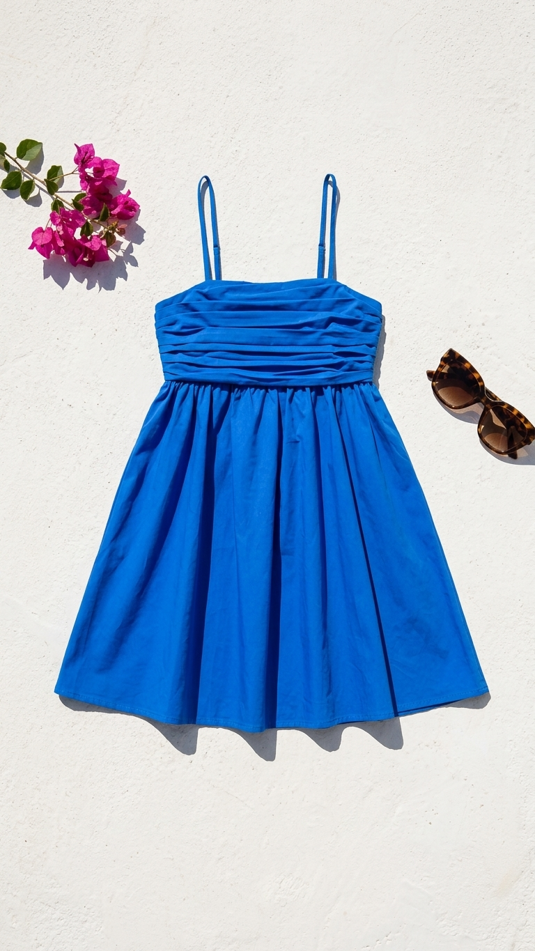 Aegean Blue Short Dress