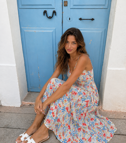 Mykonos Market Maxi Dress