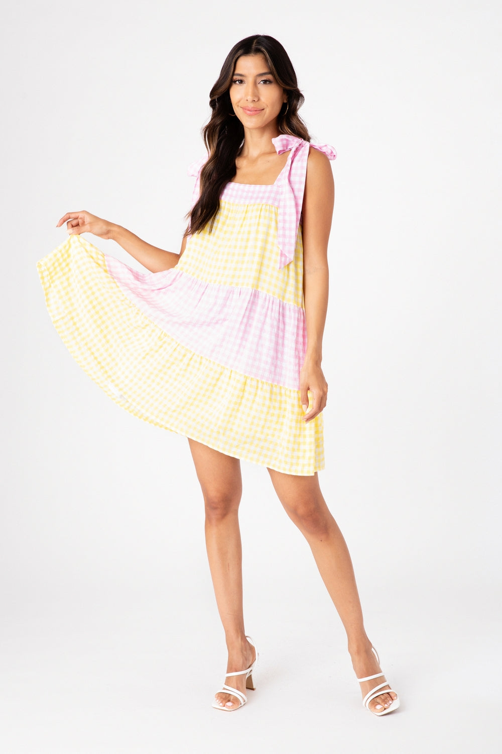 Yellow Pink Multi Bella Dress