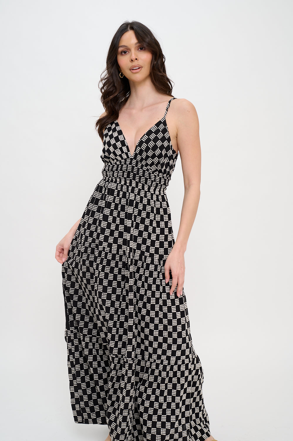 Midnight Weave Maxi Dress
