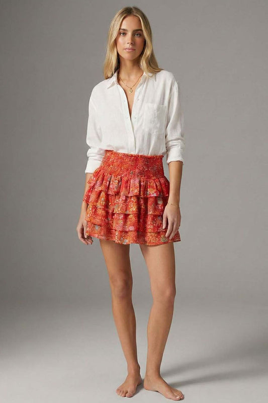 Red Ditsy Chloe Skirt