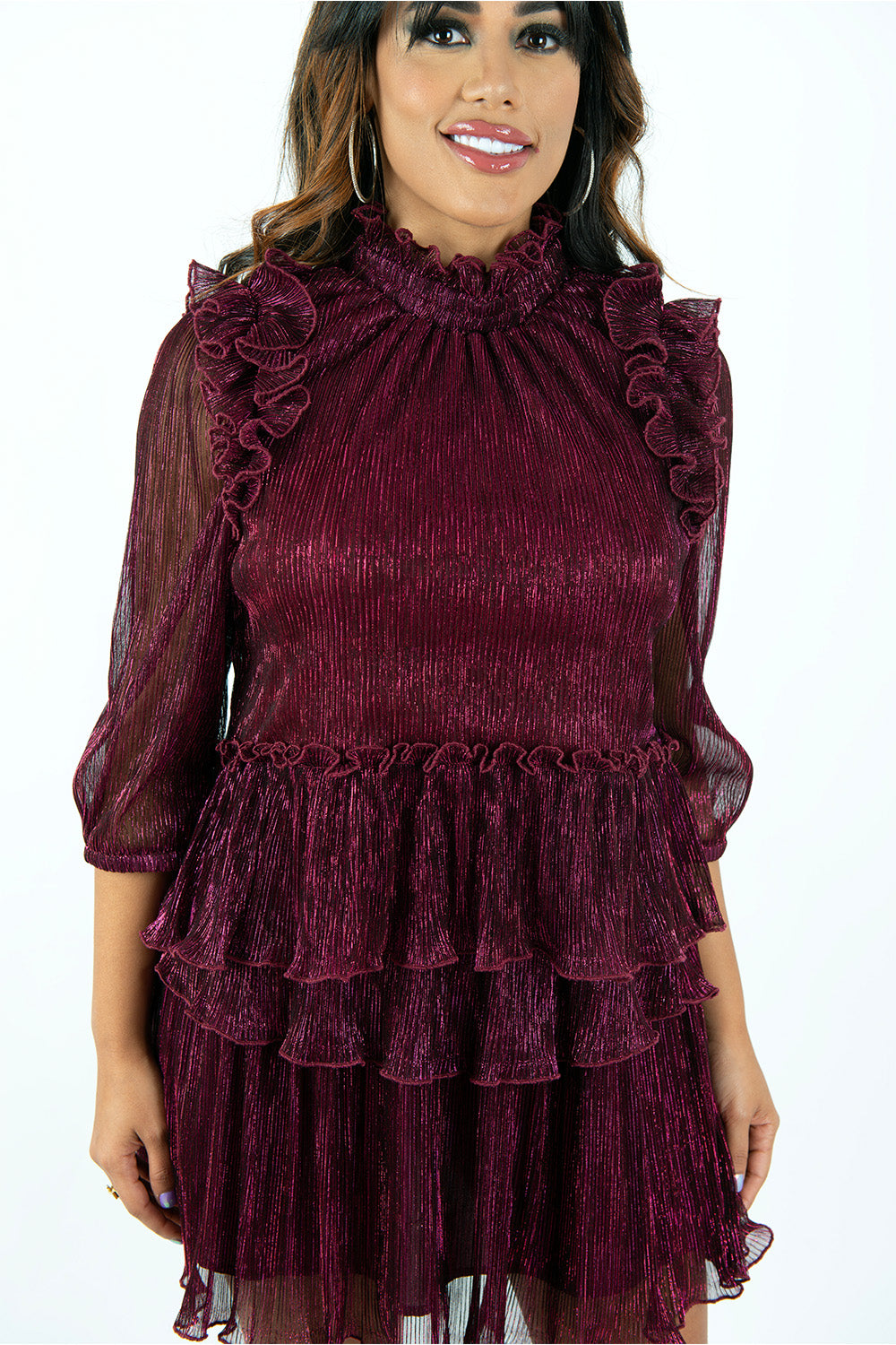 Fuchsia Days Ruffle Top