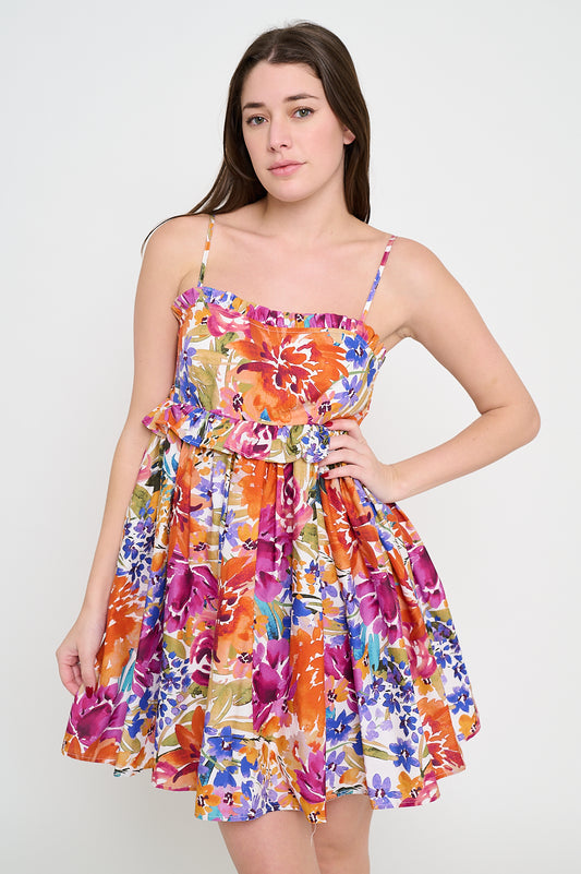 Fall Fiesta Strap Tube Dress