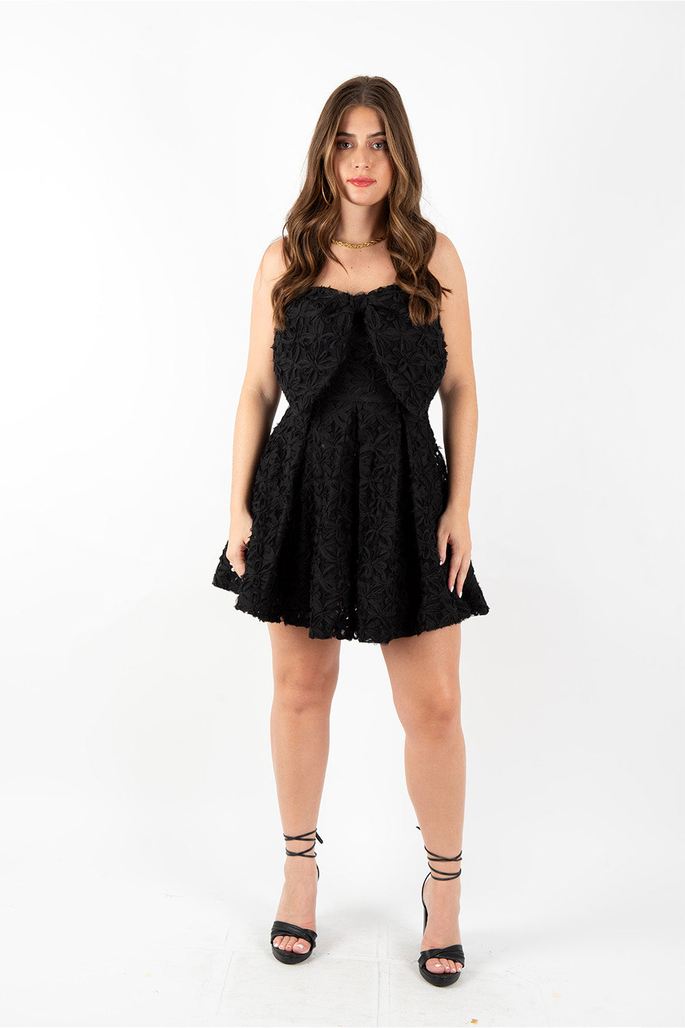 Black Corsage Maribell Dress