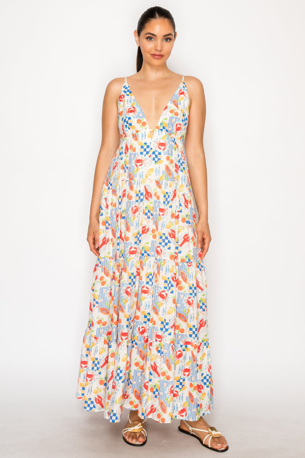 Mykonos Market Maxi Dress