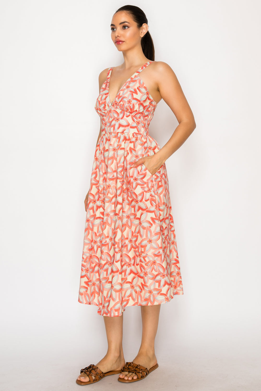 Petra Blush Midi Dress