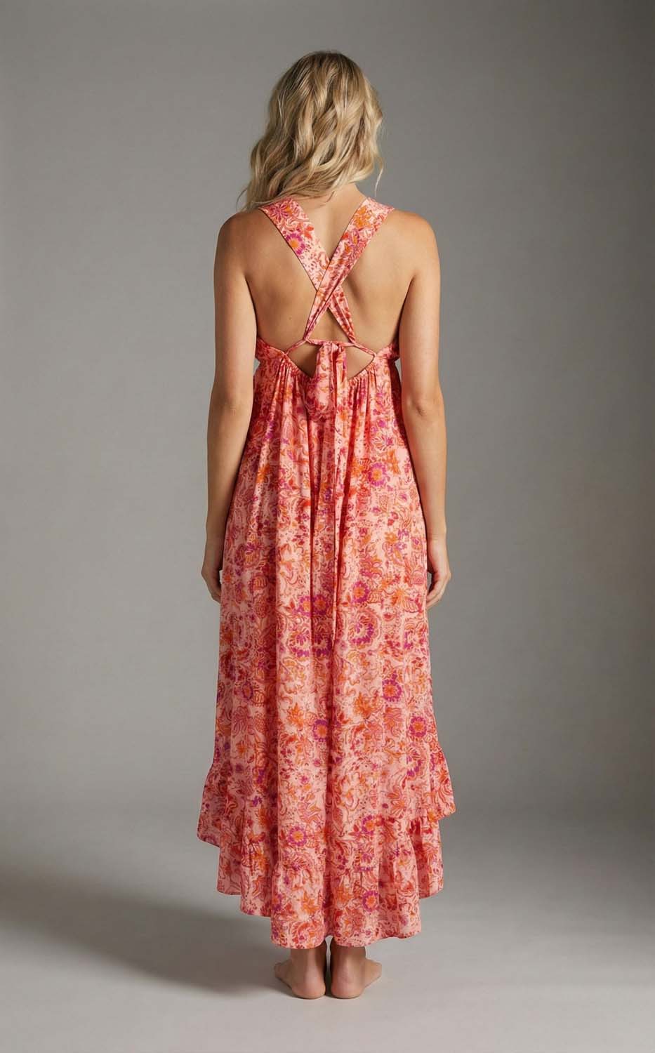 Jacobean Coral Lilith Dress, Jacobean Coral Lilith by Meet Me in Santorini