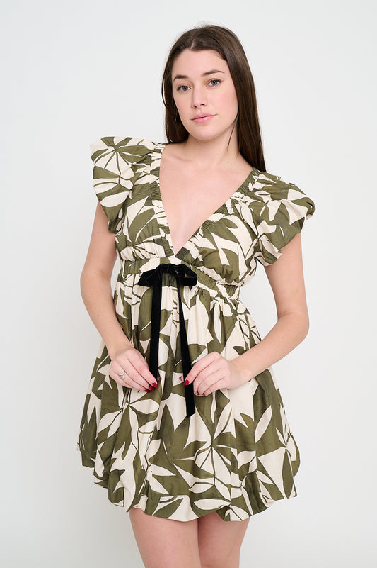 Emerald Canopy Bubble Dress