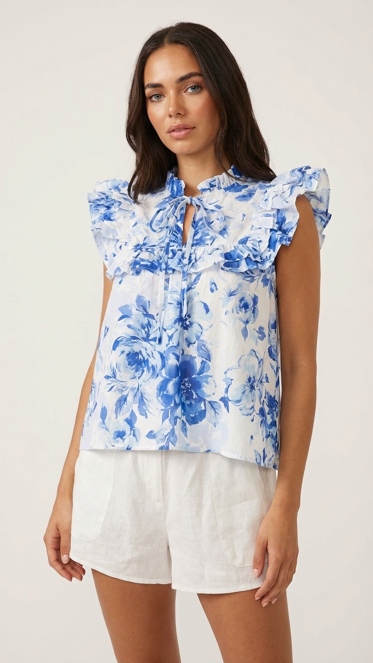 Sapphire Garden Top