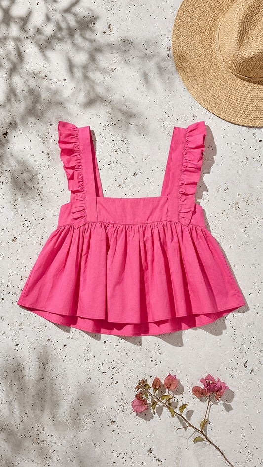 Fuchsia Colette Top