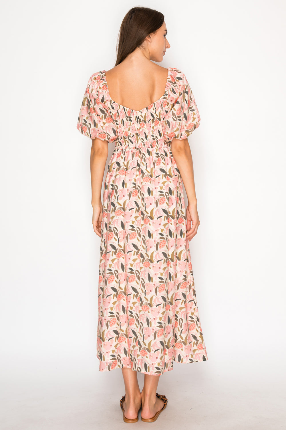 Peony Glow Maxi Dress