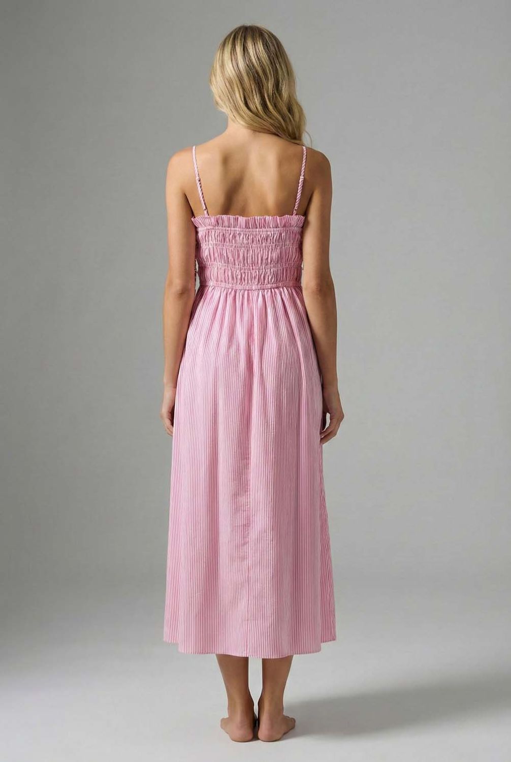 Berry Burst Stripe Maxi Dress