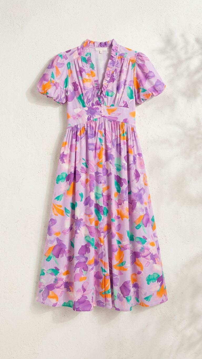 Lilac Dreamscape Maxi Dress, Lilac Dreamscape, women's matching set, resortwear style, feminine boutique style by Meet Me in Santorini