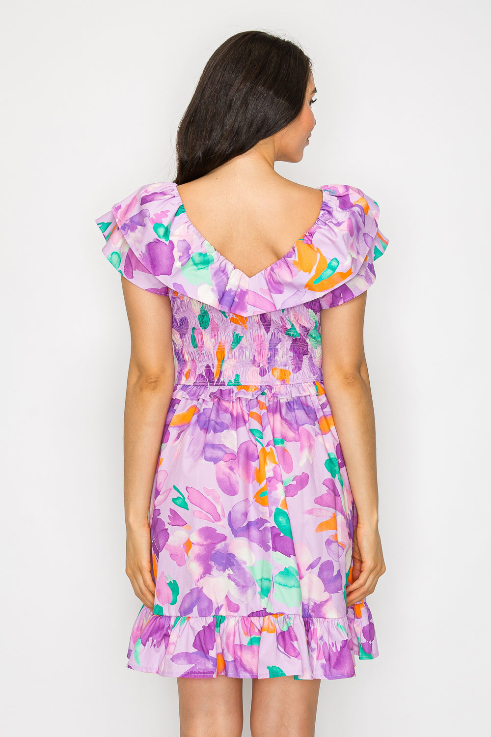 Lilac Dreamscape Short Dress