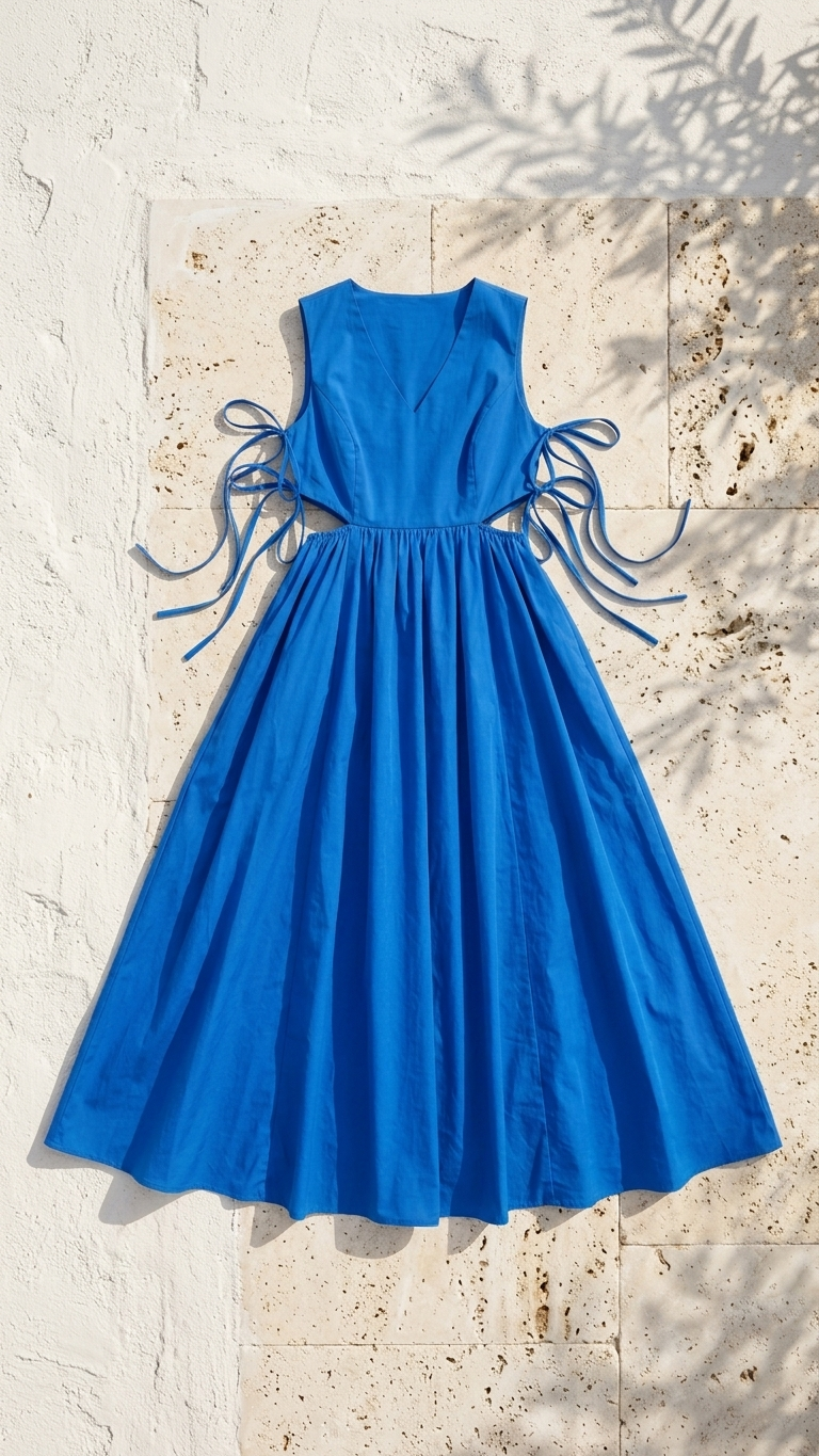 Aegean Blue Maxi Dress