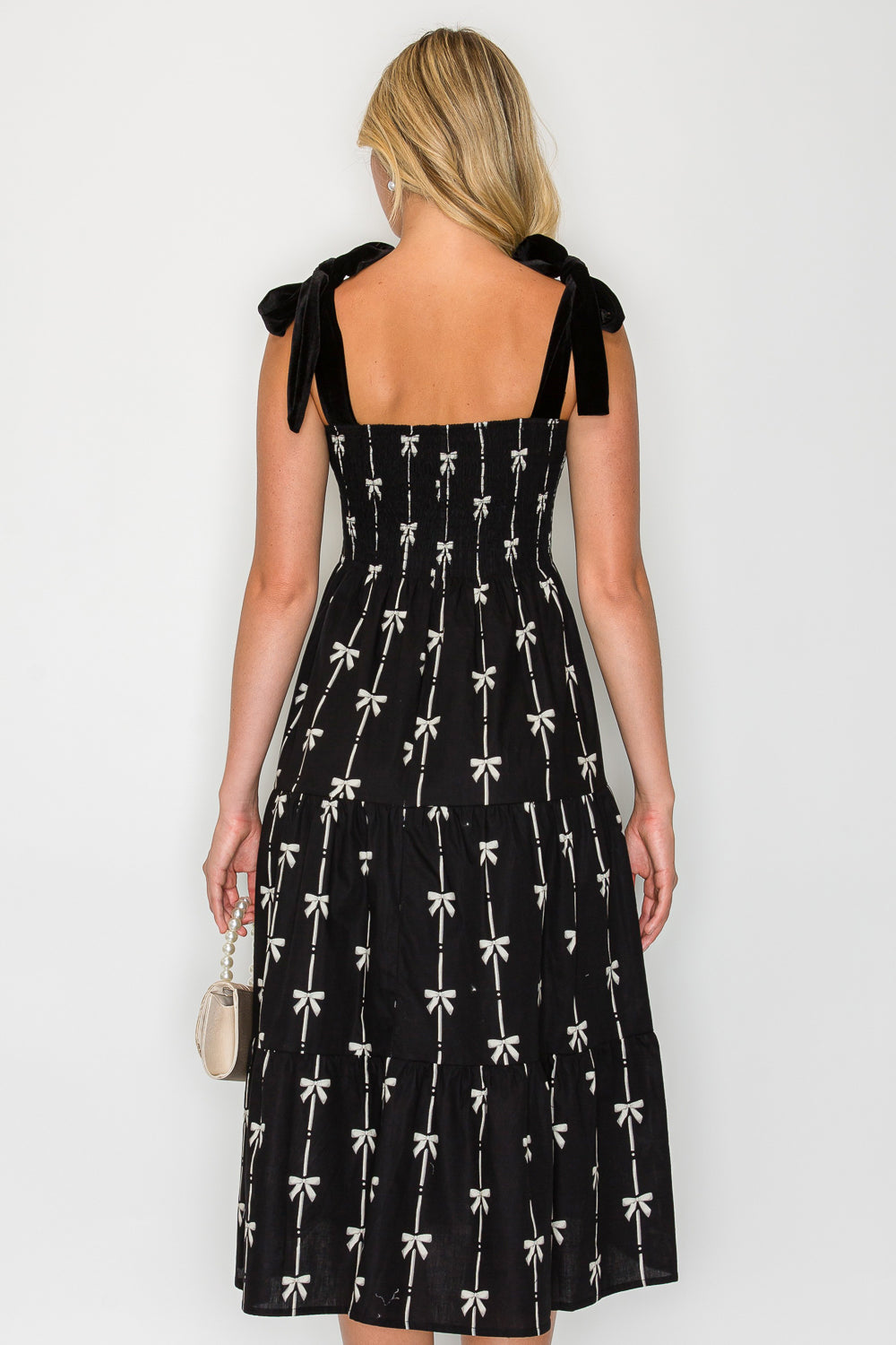 Holiday Bow Midi Dress