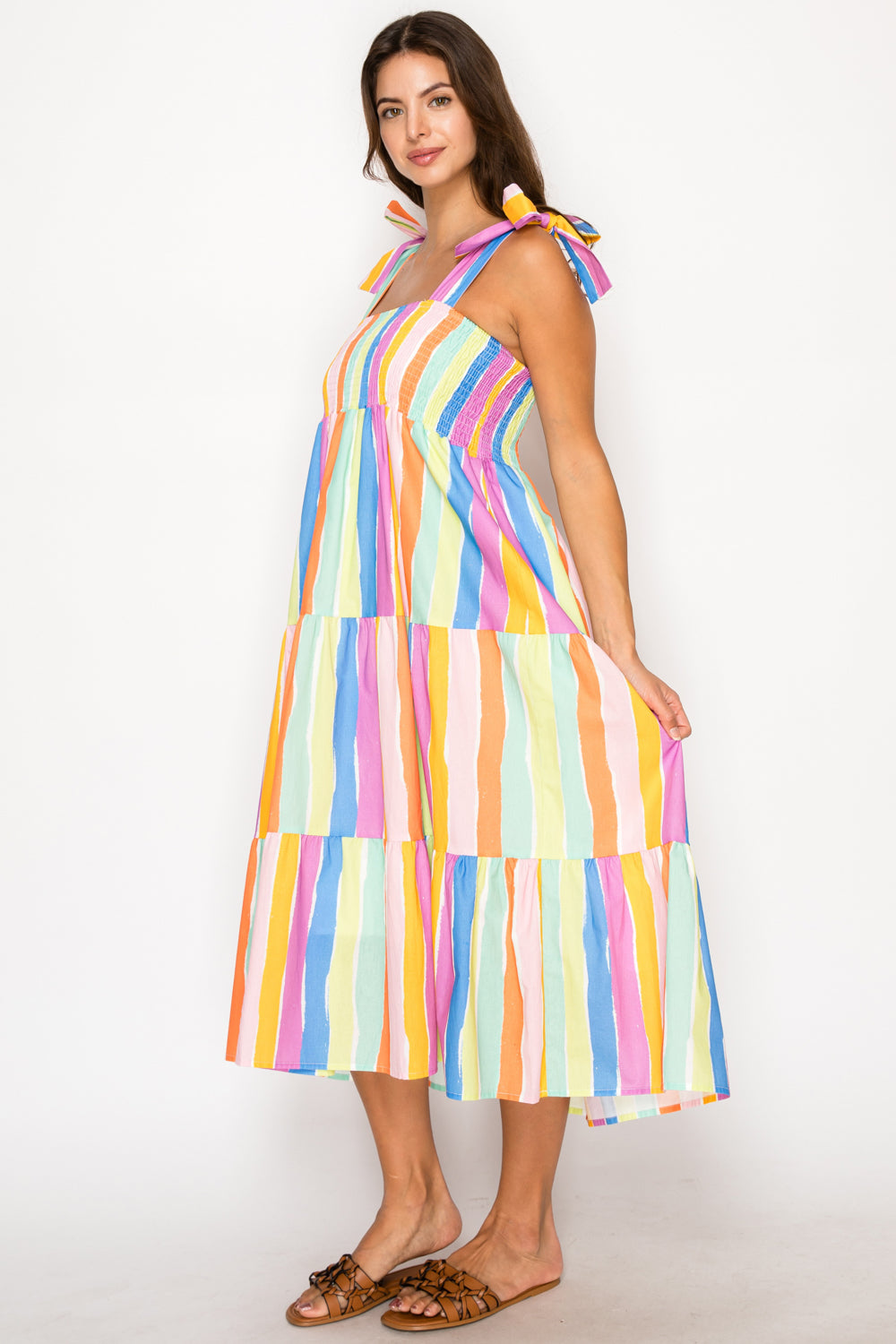 Sirena Stripe Midi Dress