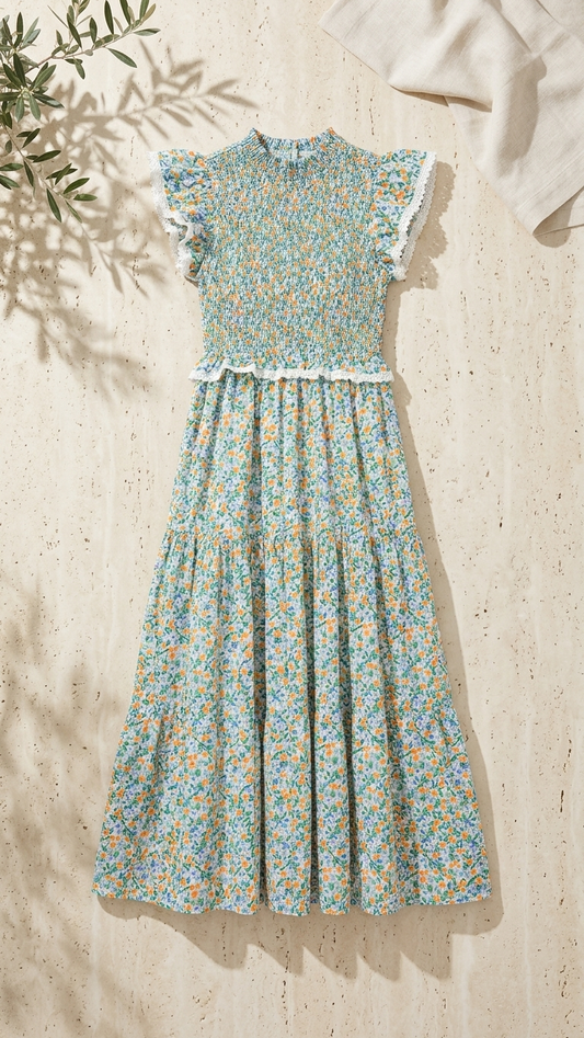 Citrus Garden Maxi Dress