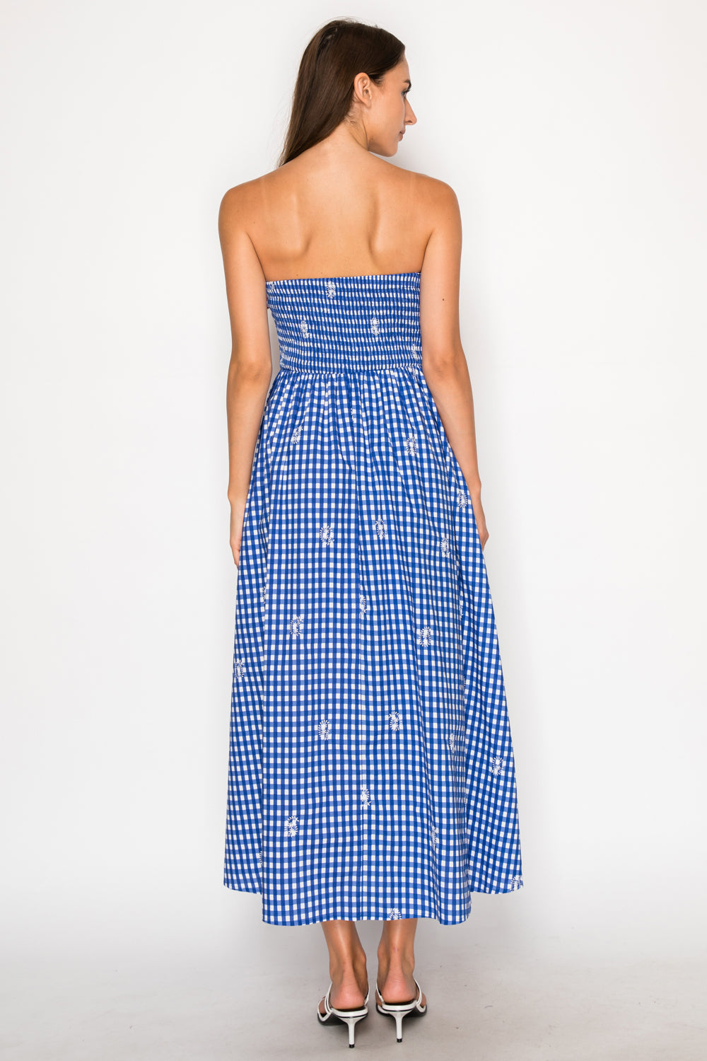 Azure Lace Tubi Maxi Dress