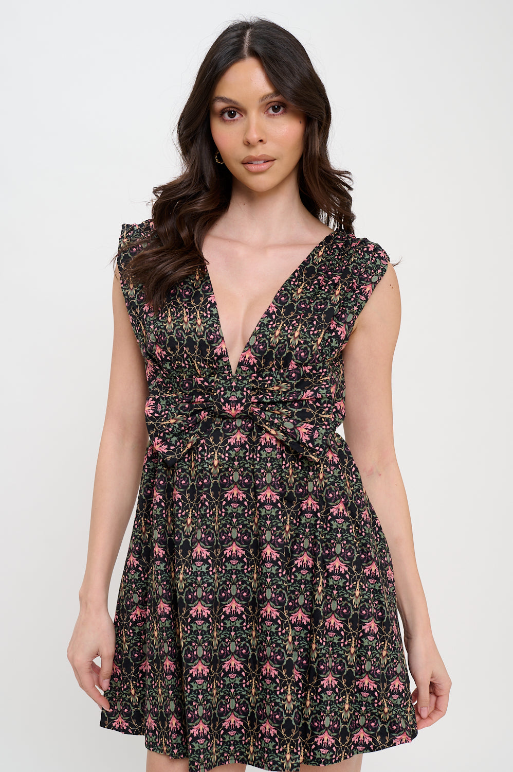 Indigo Garden Bow Dress